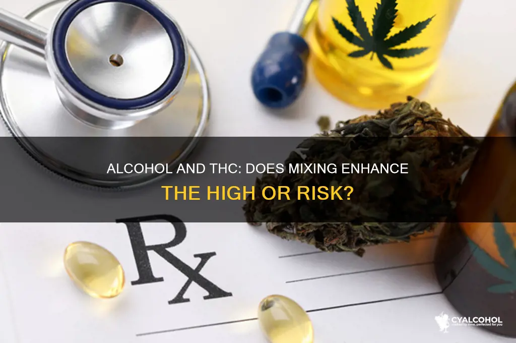 does alcohol enhance thc