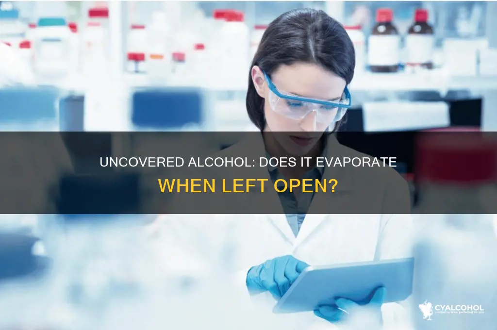 does alcohol evaporate if it
