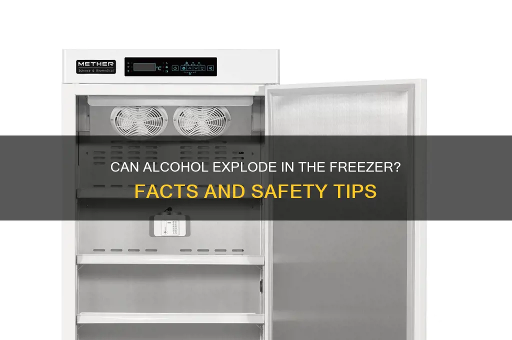 does alcohol explode in the freezer
