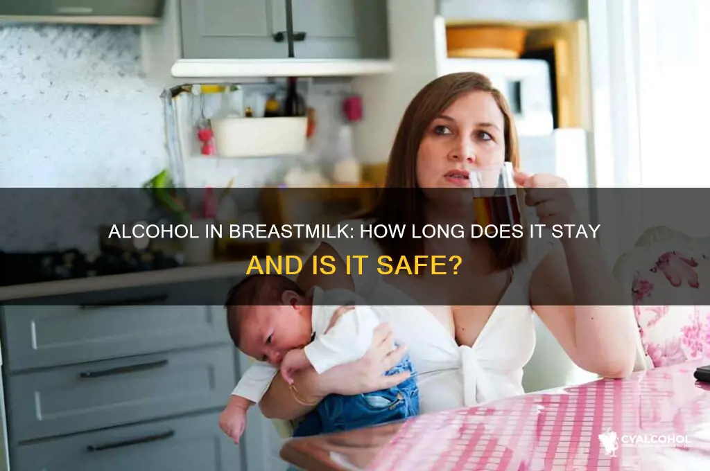 does alcohol filter out of breastmilk