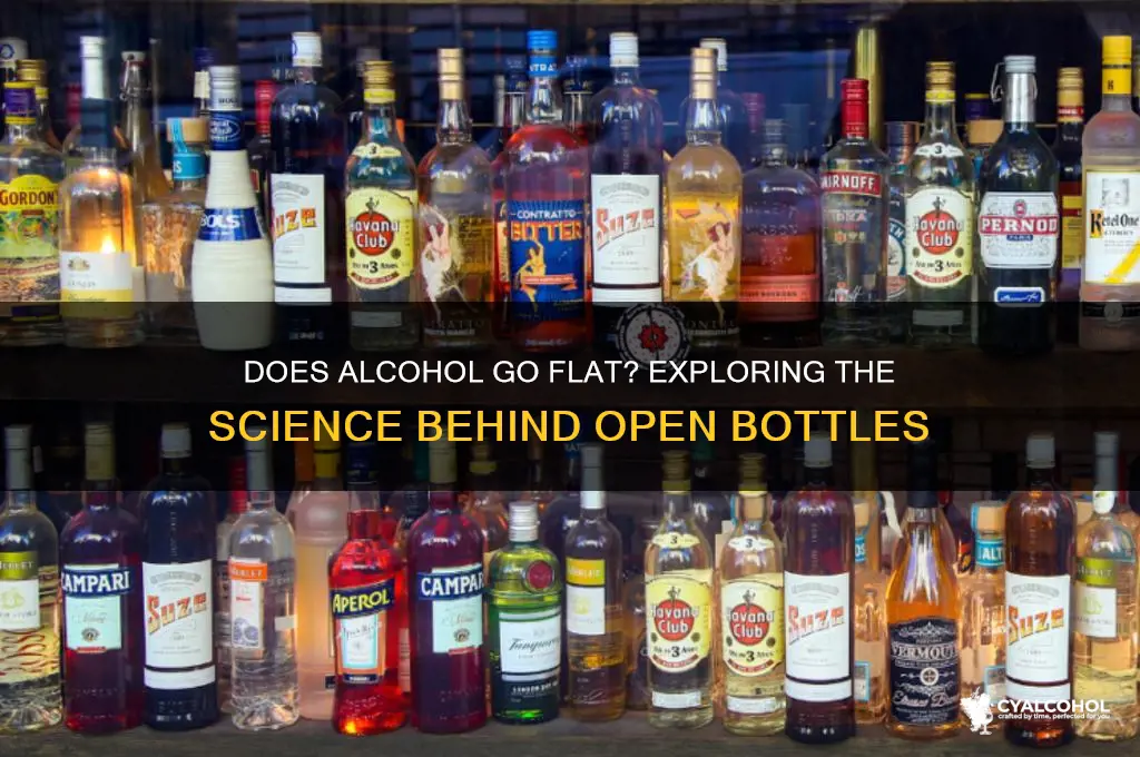 does alcohol flat