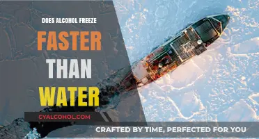 Alcohol vs. Water: Which Freezes Faster and Why?