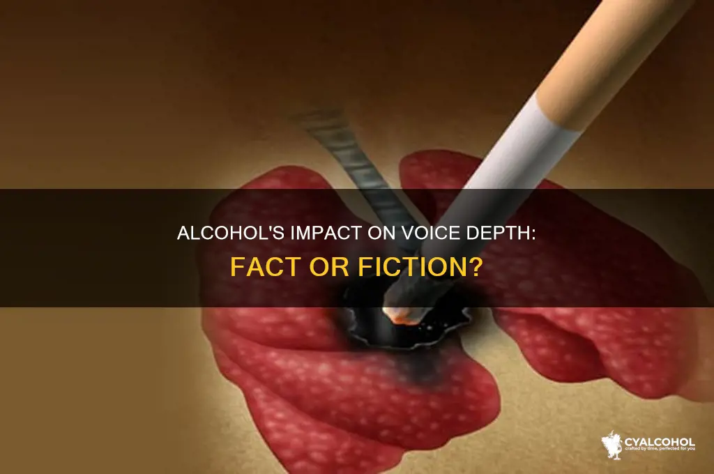 does alcohol give you deeper voice