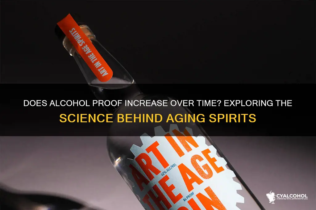 does alcohol go up in proof