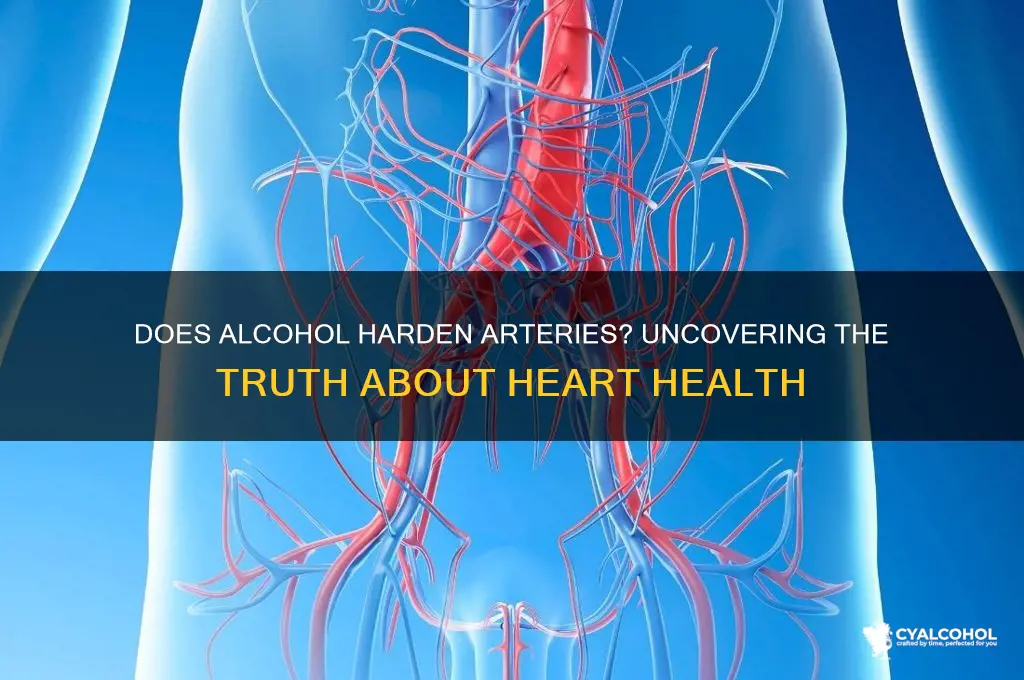 does alcohol harden arteries