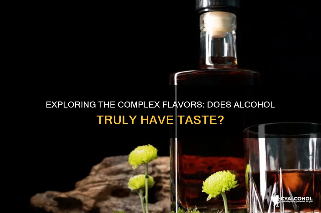 does alcohol has taste