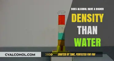 Alcohol vs. Water: Unraveling the Density Mystery in Liquids