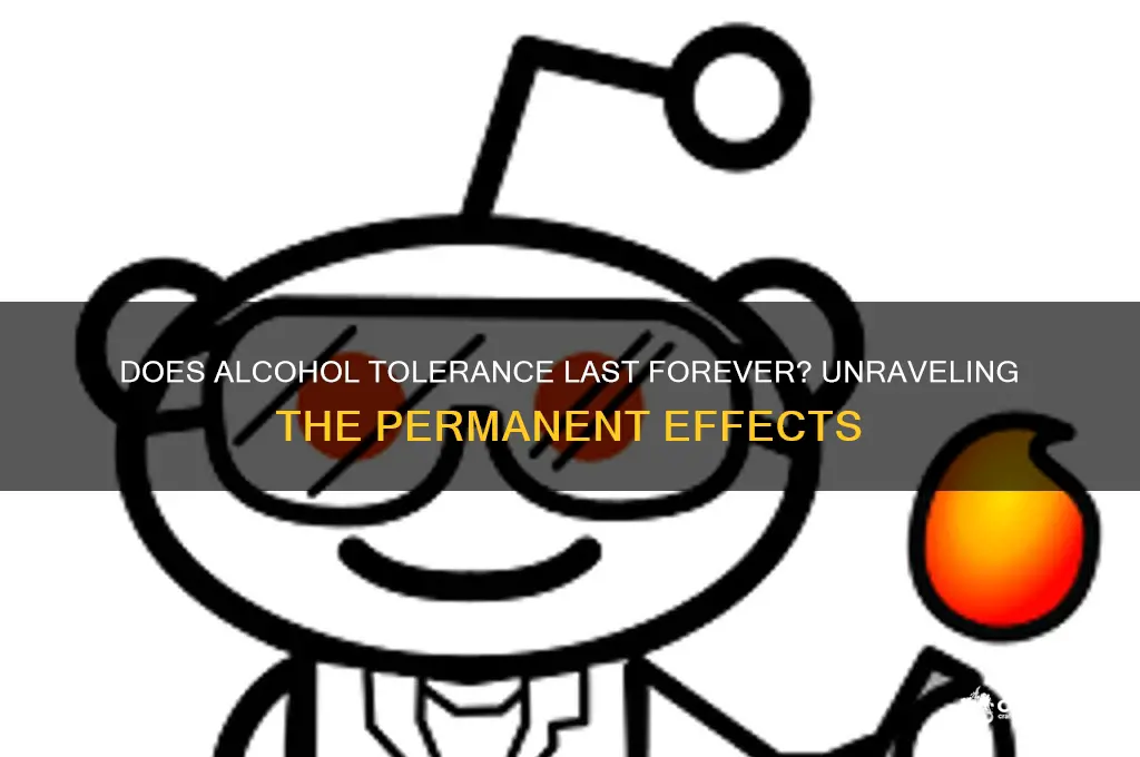 does alcohol have a permanet tolerance