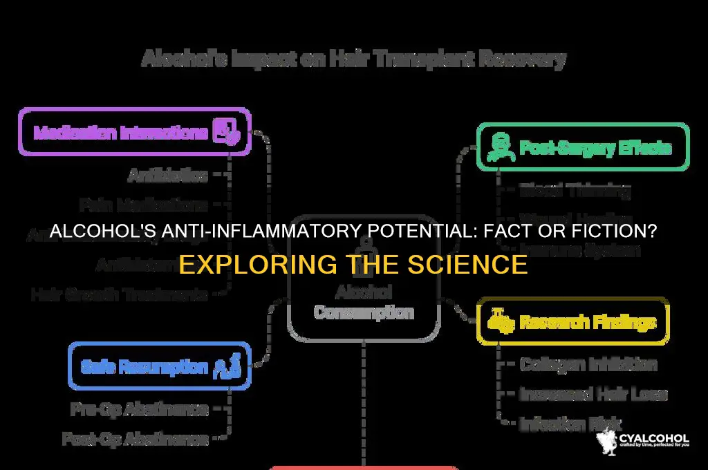 does alcohol have anti inflammatory properties