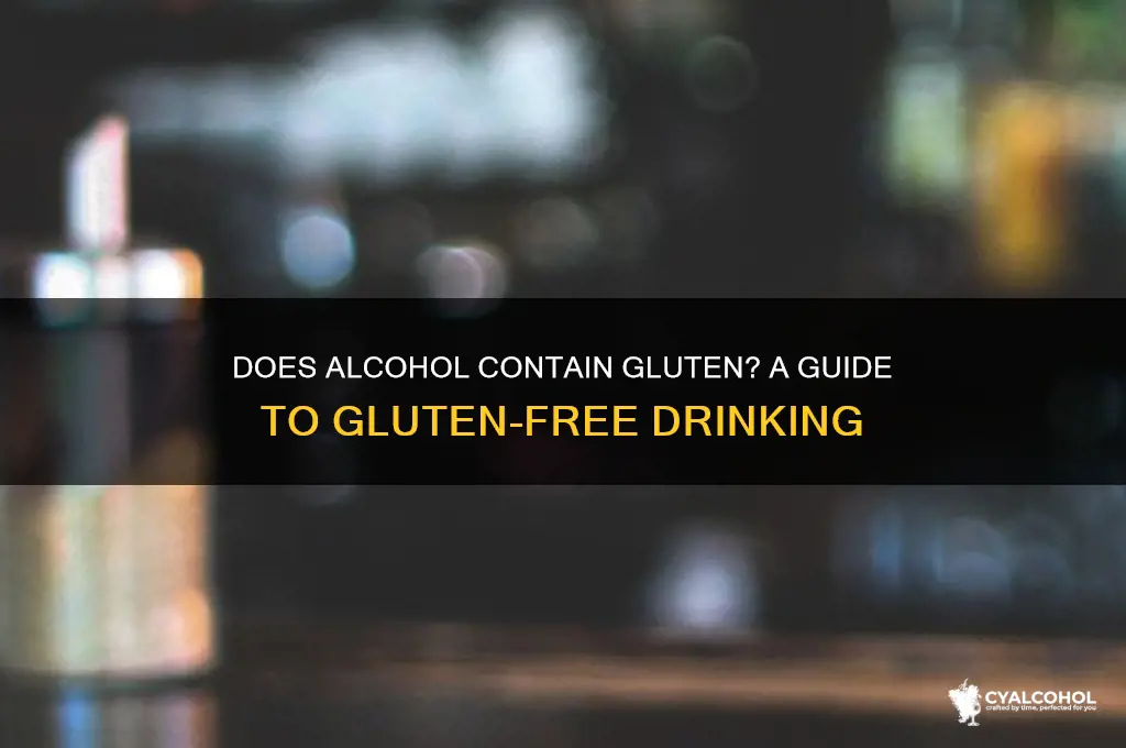does alcohol have glutten