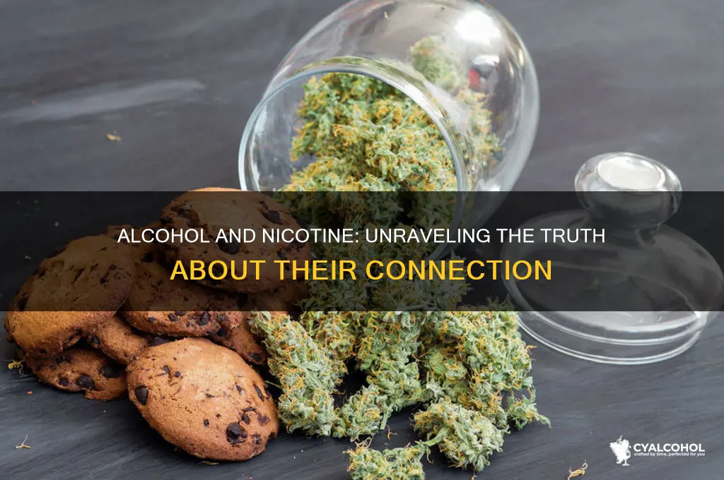 does alcohol have necotine