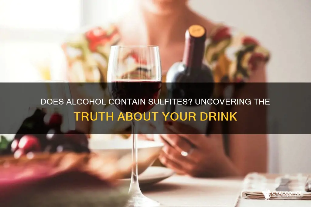 does alcohol have sulfites