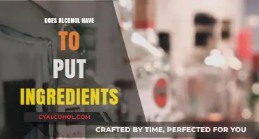 Alcohol Ingredient Labeling: Unveiling the Mystery Behind Your Drink