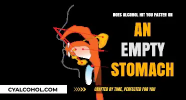 Alcohol: Empty Stomach, Faster Effects