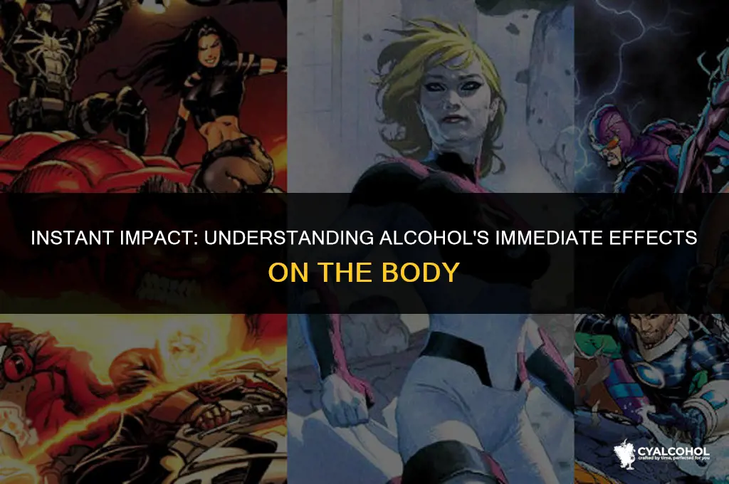 does alcohol hit you instantly