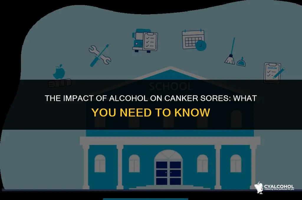 does alcohol hurt canker sores