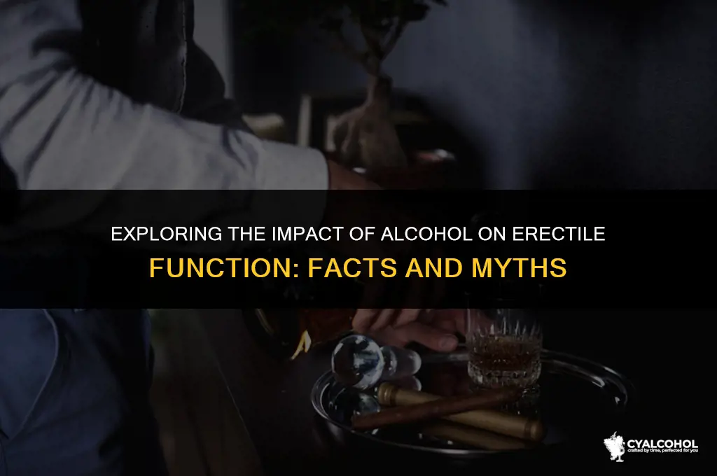 does alcohol hurt erectile function
