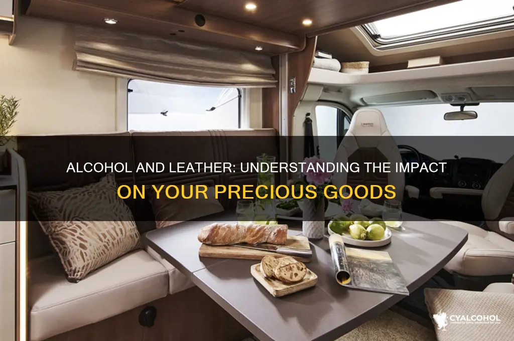 does alcohol hurt leather