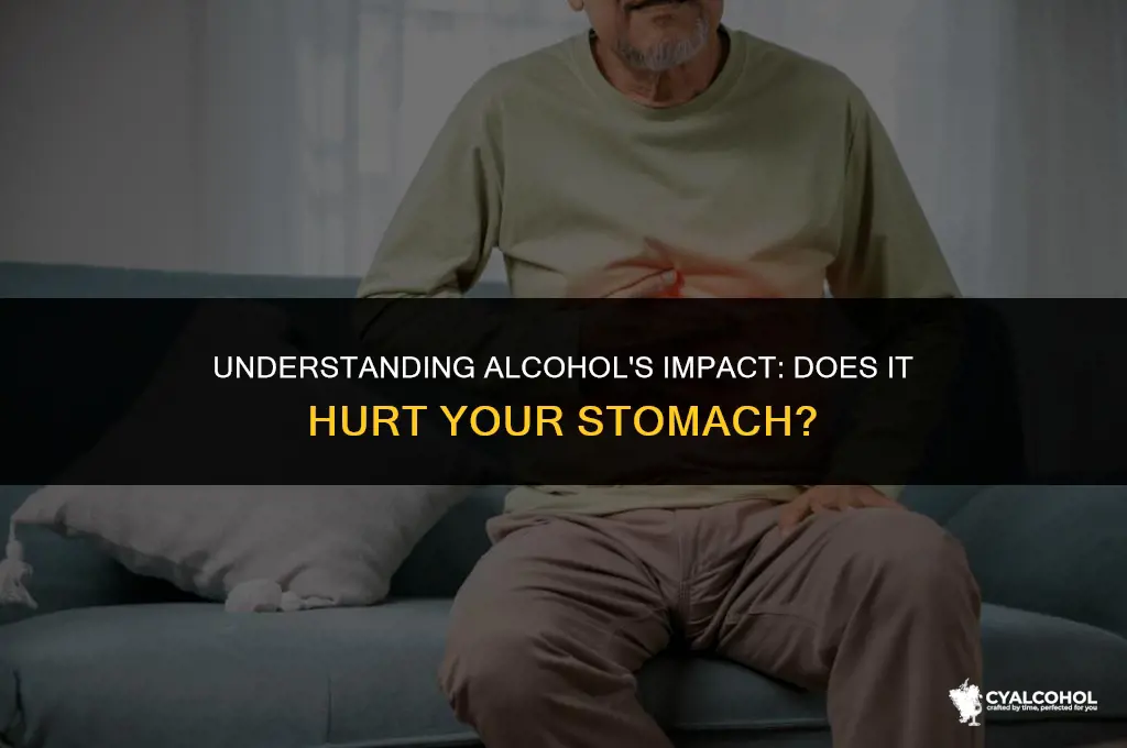 does alcohol hurt my stomach