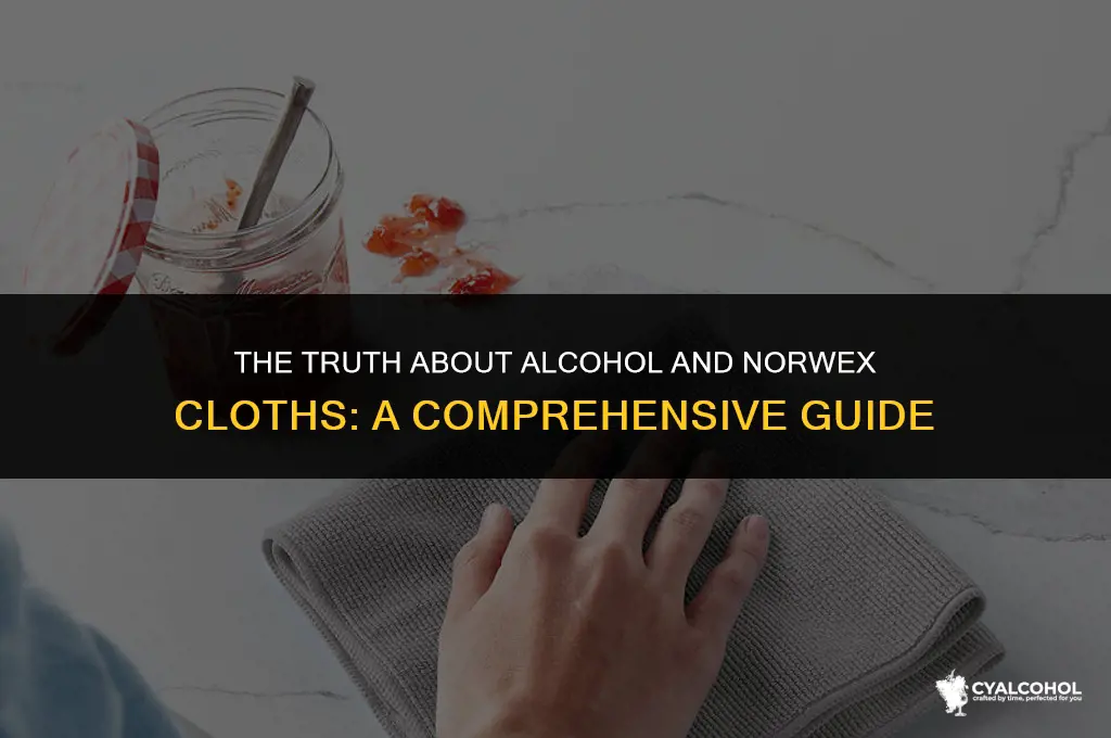 does alcohol hurt norwex cloths