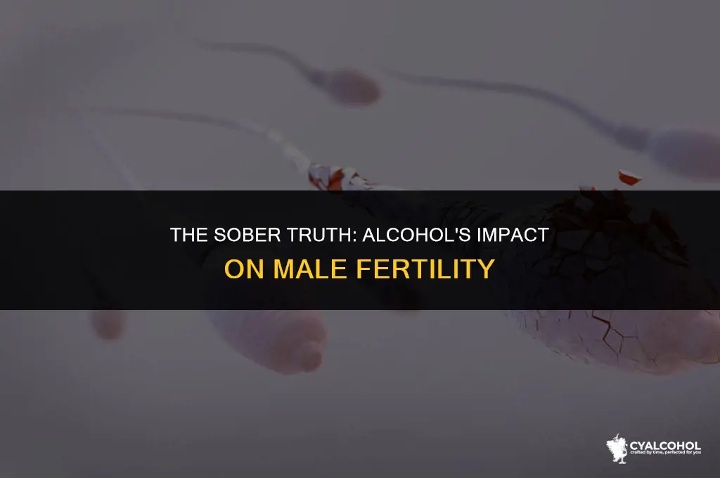 does alcohol hurt sperm count