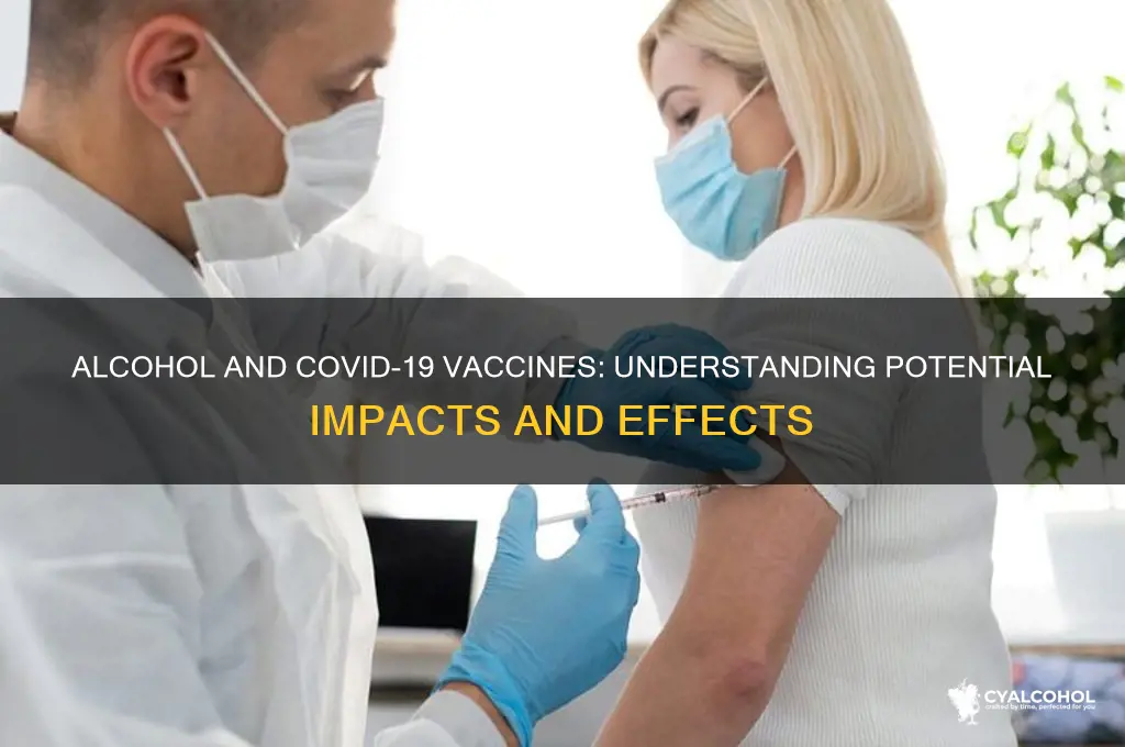 does alcohol impact covid 19 vaccine