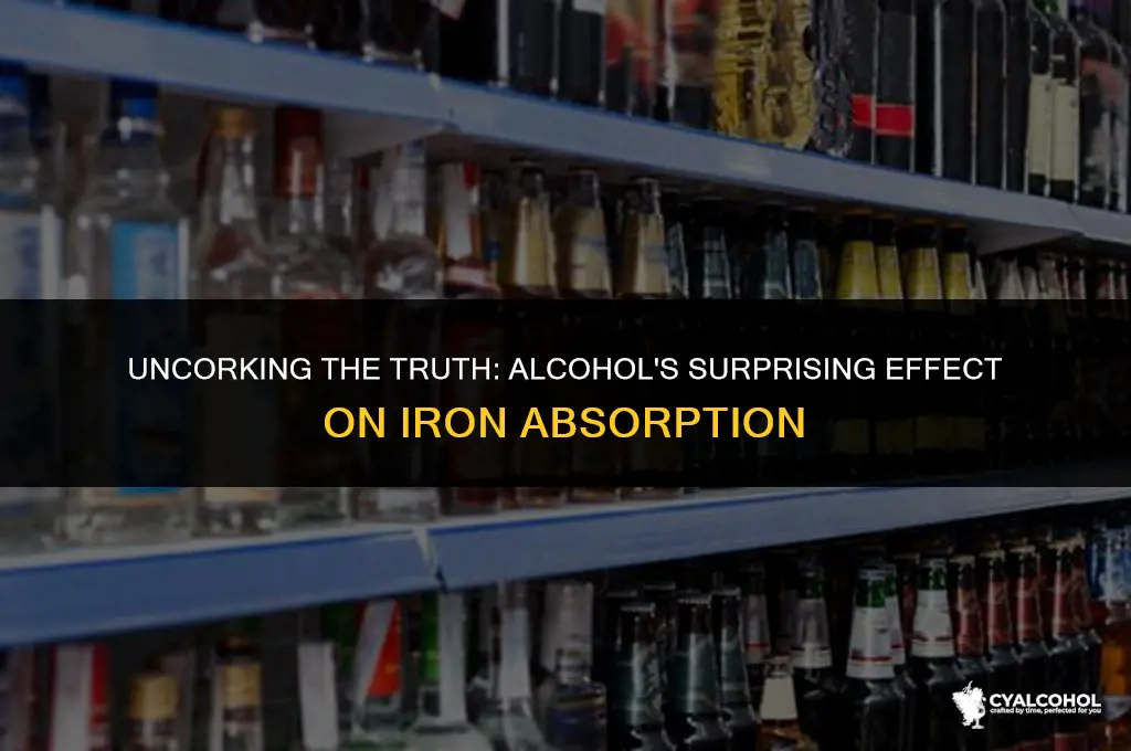 does alcohol impact iron absorption