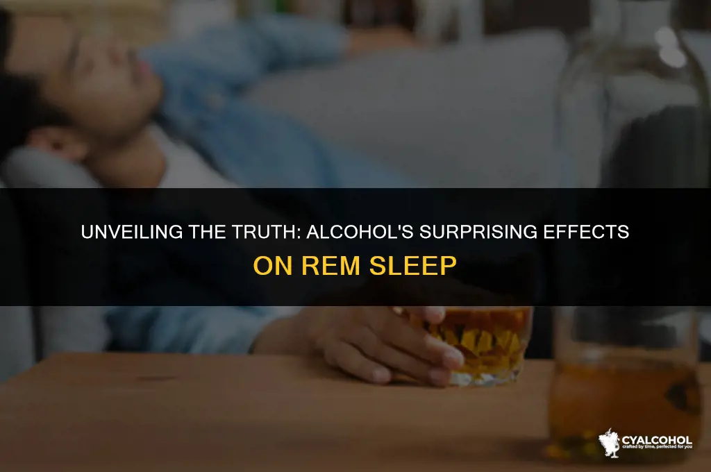 does alcohol impact rem sleep
