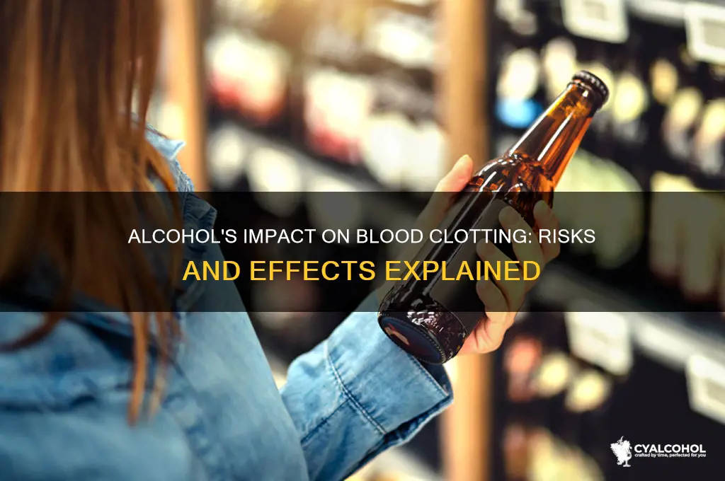 does alcohol impair clotting