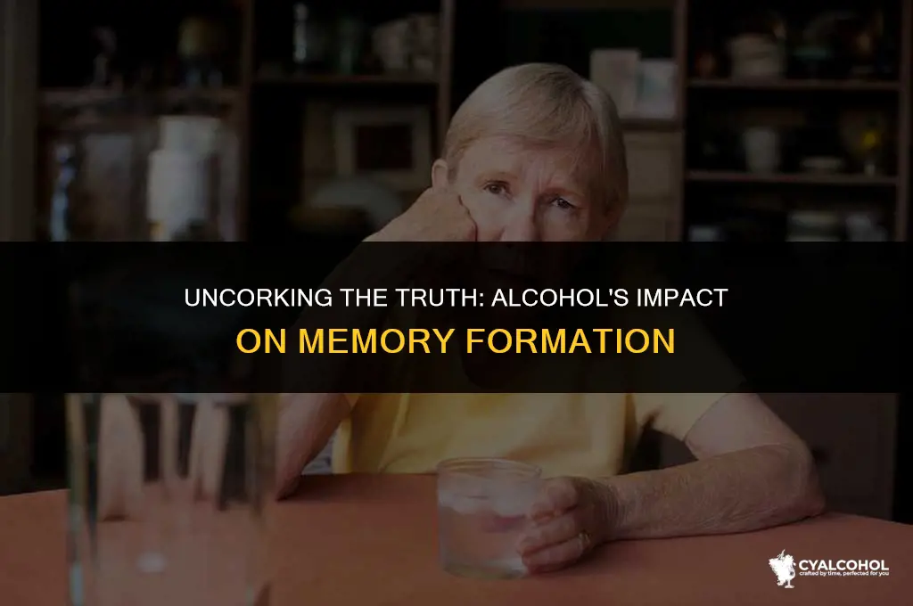 does alcohol impair memory formation