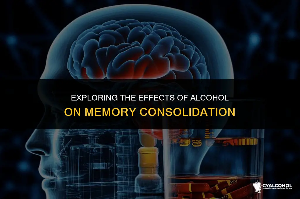 does alcohol impede memory cosolidation