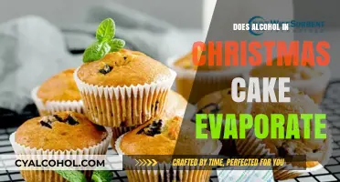 Does Alcohol in Christmas Cake Evaporate During Baking?