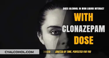 Iron Liquid and Clonazepam: Alcohol Interaction