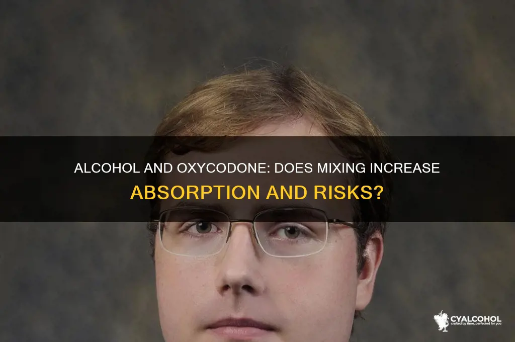 does alcohol increase absorbtion of oxycodone