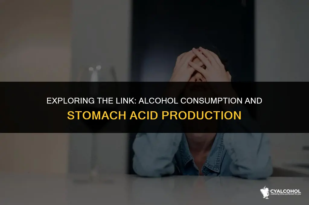 does alcohol increase acid stomach