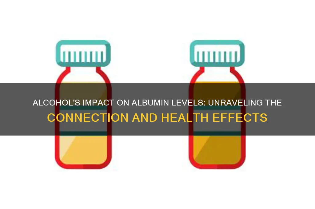 does alcohol increase albumin