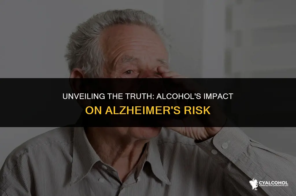 does alcohol increase alzheimer