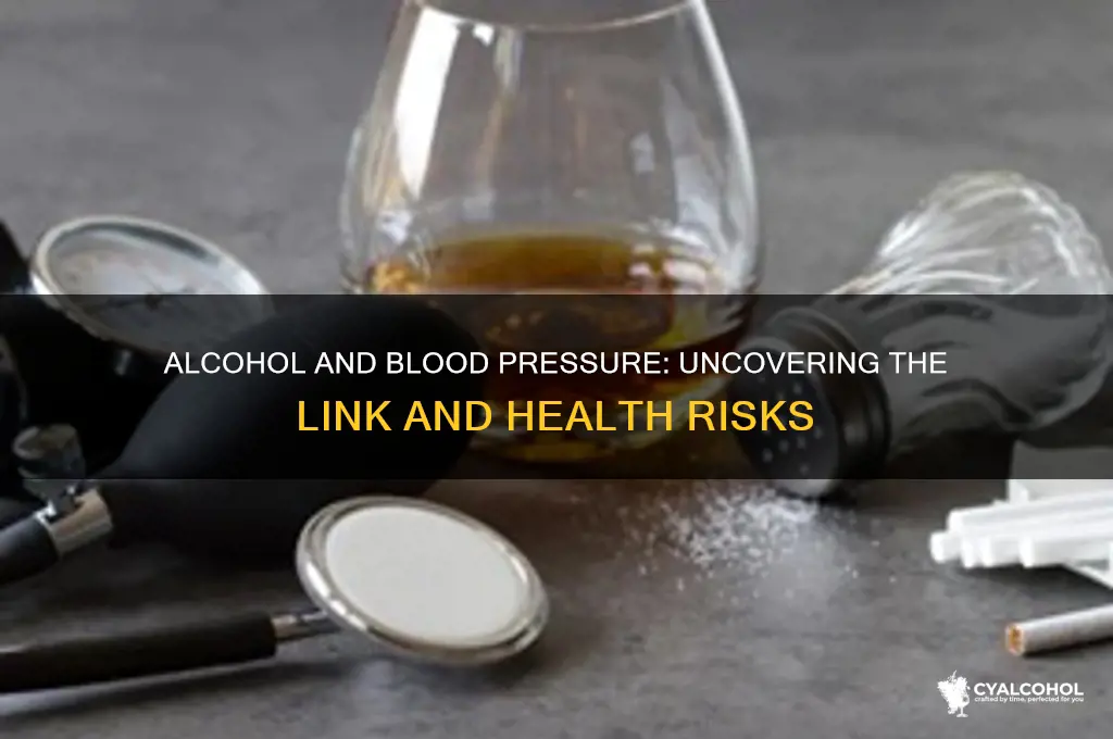does alcohol increase bp