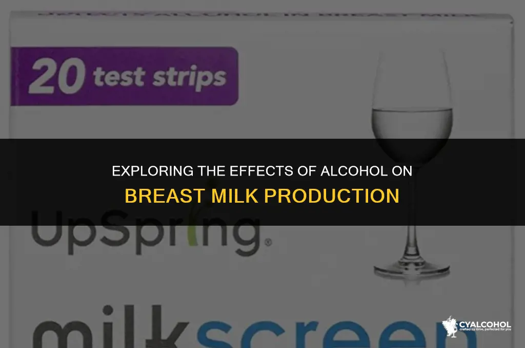 does alcohol increase breast milk