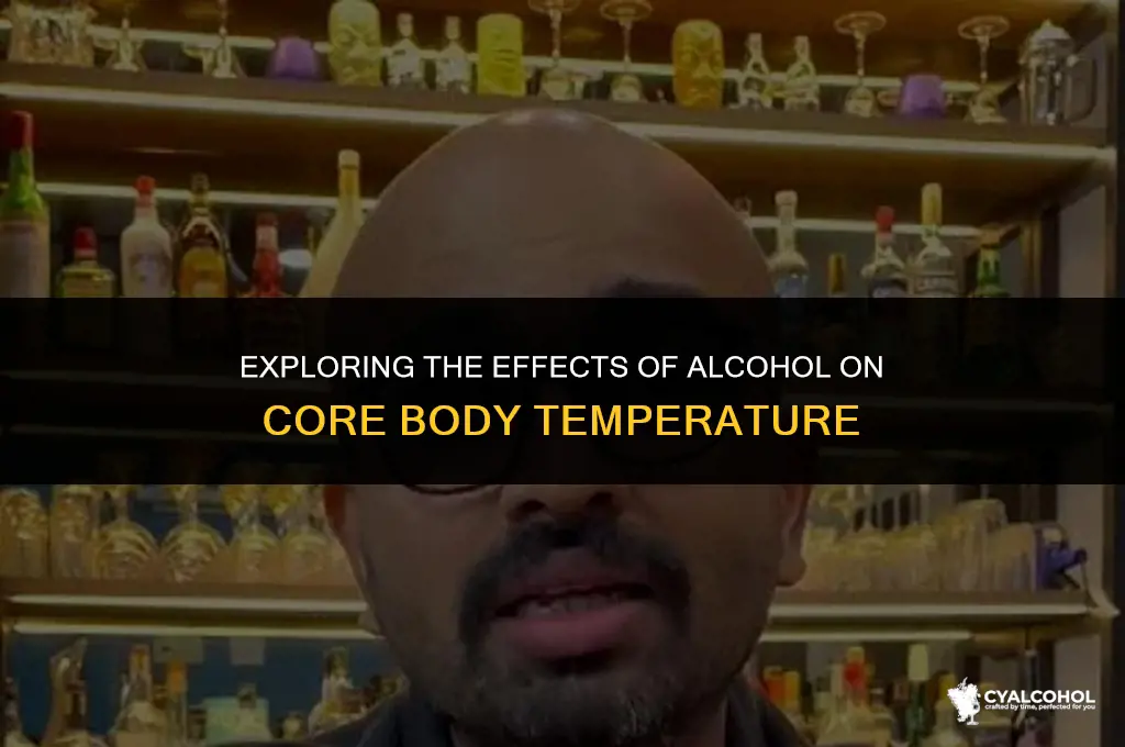 does alcohol increase core temperature