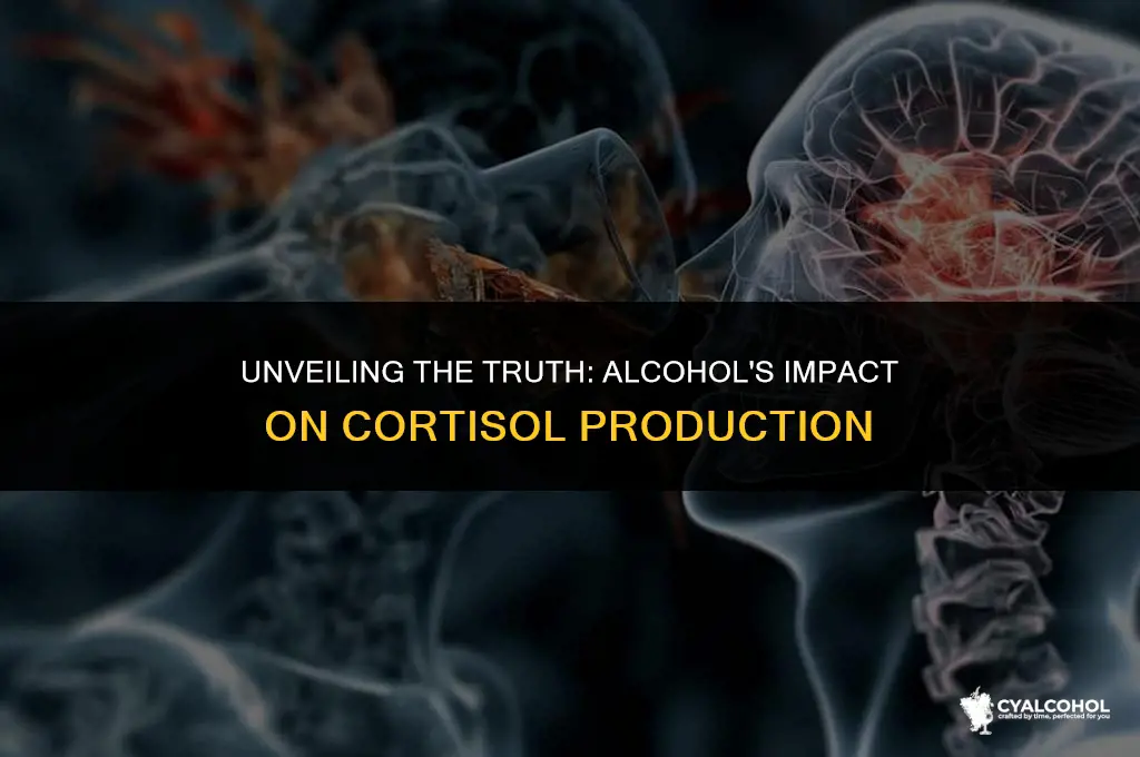 does alcohol increase cortisol production