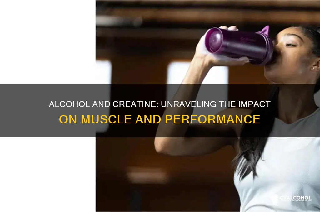 does alcohol increase creatine