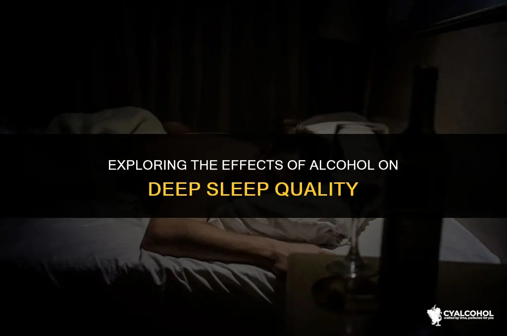 does alcohol increase deep sleep