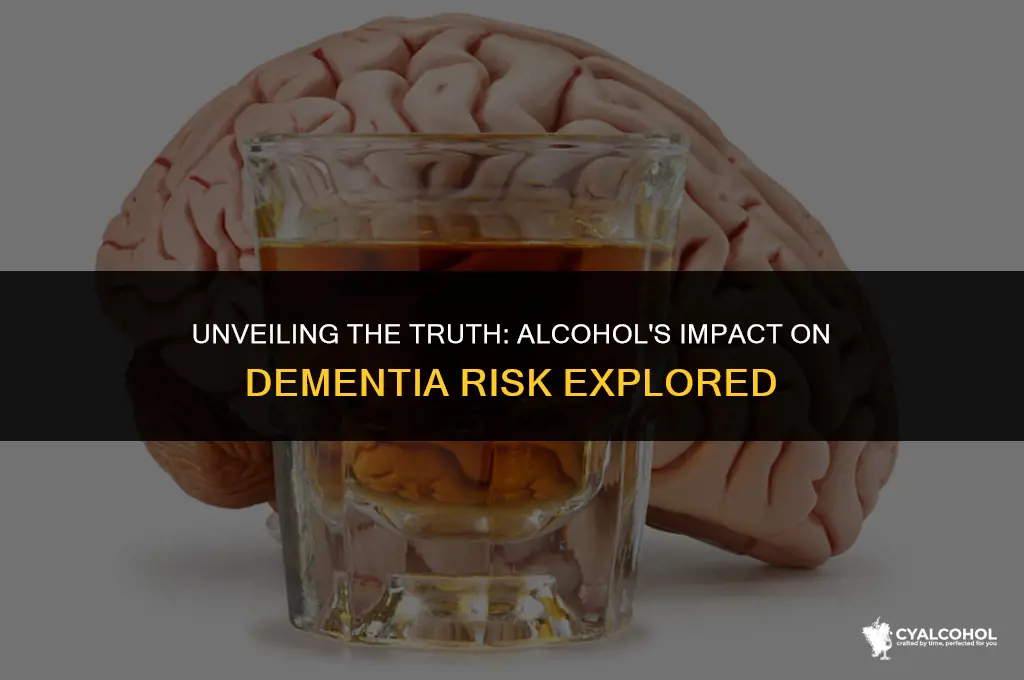 does alcohol increase dementia risk