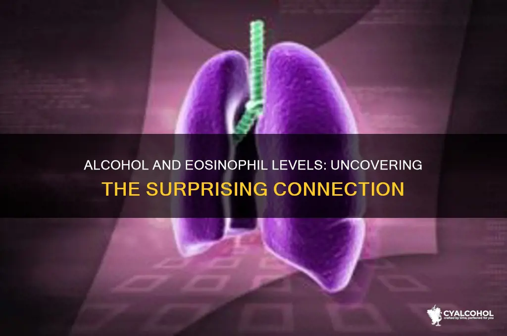 does alcohol increase eosinophils