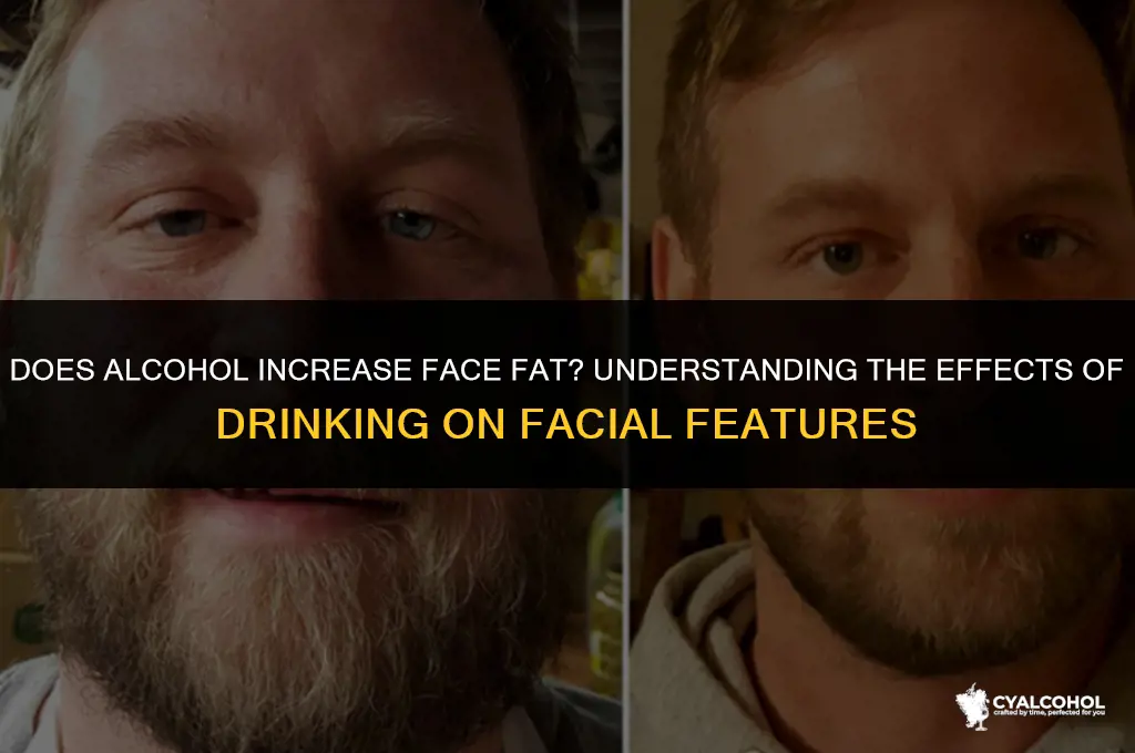 does alcohol increase face fat