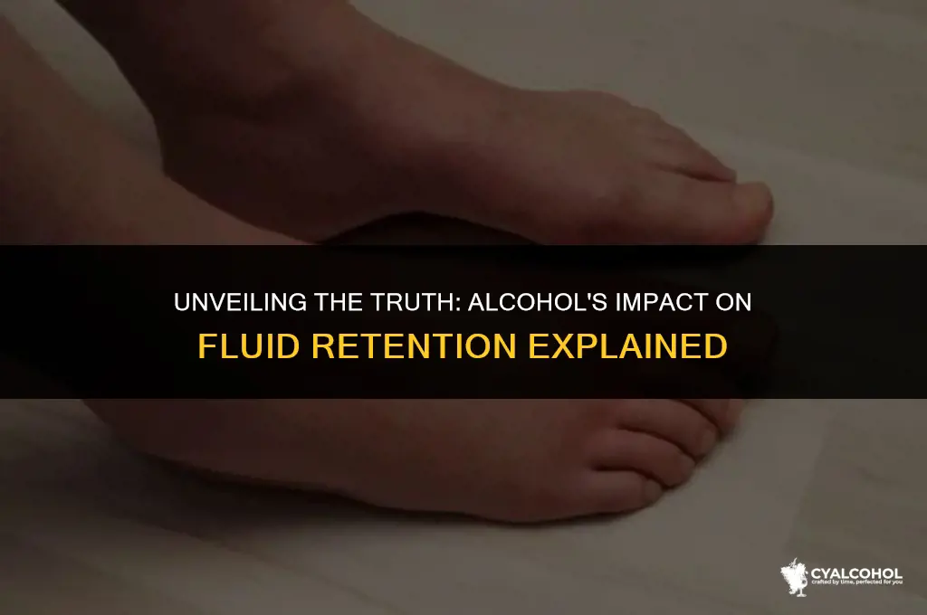 does alcohol increase fluid retention