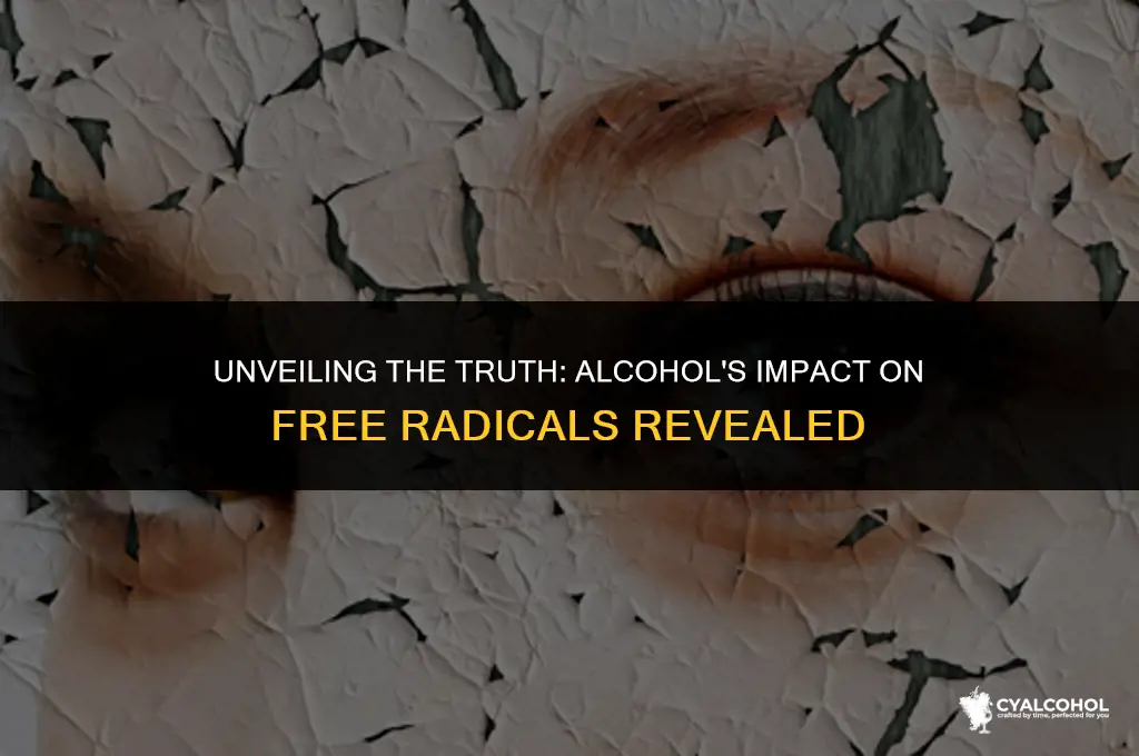 does alcohol increase free radicals
