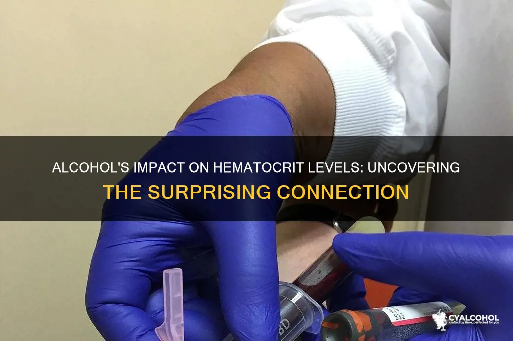 does alcohol increase hematocrit