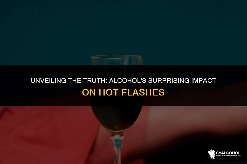 does alcohol increase hot flashes